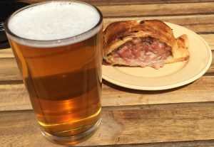 beer-and-sausage-roll